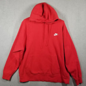 Nike Sportswear Club Fleece Pullover Hoodie Orange BV2654 Men's Size L New